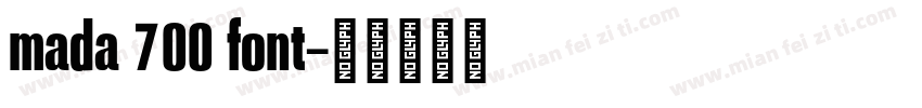 mada 700 font字体转换